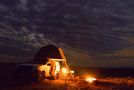 Camping unter afrikanischen Sternenhimmel