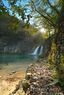 Wasserfall an den unteren Plitvicer Seen