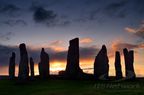 Standing Stones of Callanish zu Sonnenuntergang